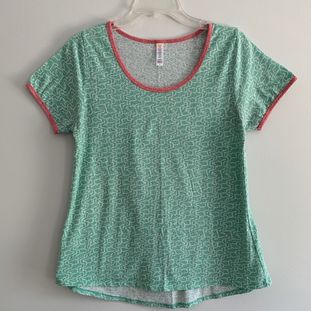 LuLaRoe Classic Tee Mint Pattern